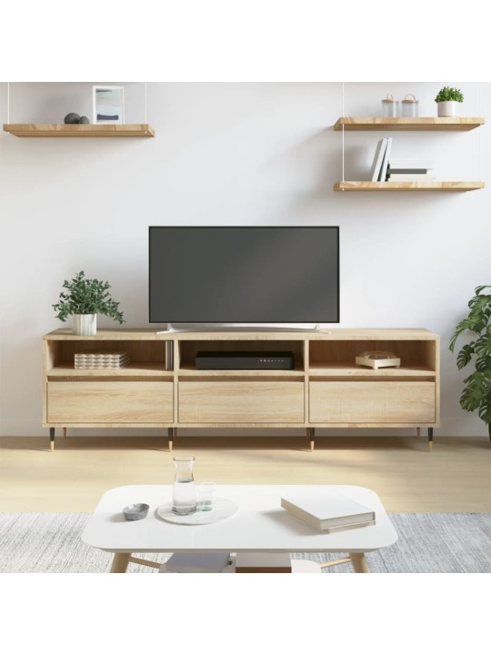 Tv-taso sonoma-tammi 150x30x44,5 cm tekninen puu