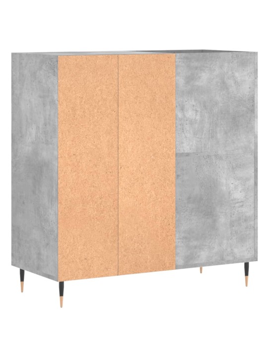 LP-levyjen säilytyskaappi betoninharmaa 84,5x38x89 cm puu