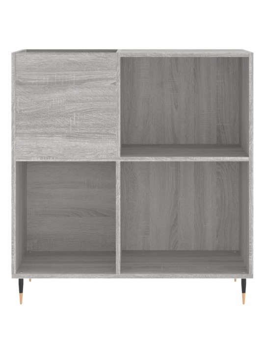 LP-levyjen säilytyskaappi harmaa Sonoma 84,5x38x89 cm puu