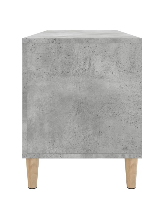 LP-levyjen säilytyskaappi betoninharmaa 100x38x48 cm puu