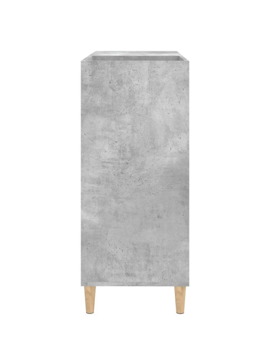 LP-levyjen säilytyskaappi betoninharmaa 84,5x38x89 cm puu