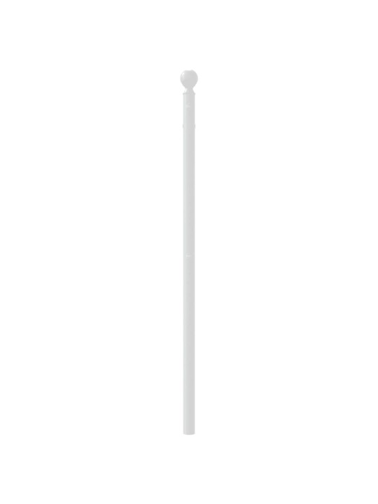 Metallinen sängynpääty valkoinen 80 cm