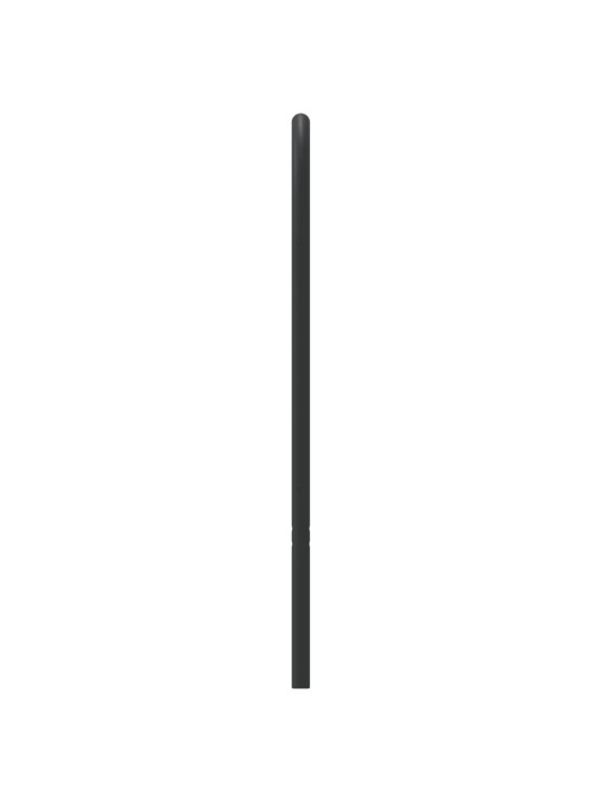 Metallinen sängynpääty musta 120 cm