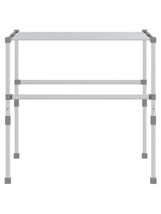 Pyykinkuivausteline 83x(50-55)x(40-85) cm aluminium