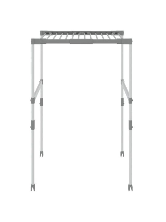 Pyykinkuivausteline 83x(50-55)x(40-85) cm aluminium