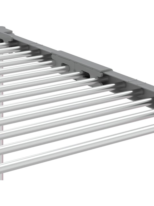 Pyykinkuivausteline 83x(50-55)x(40-85) cm aluminium