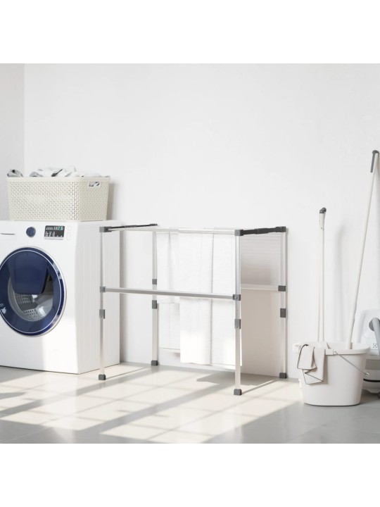 Pyykinkuivausteline 83x(50-55)x(40-85) cm aluminium