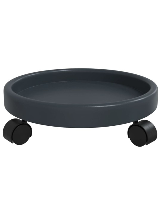 Kasvirullakot pyörillä 2 kpl harmaa halkaisija 34 cm 35 kg