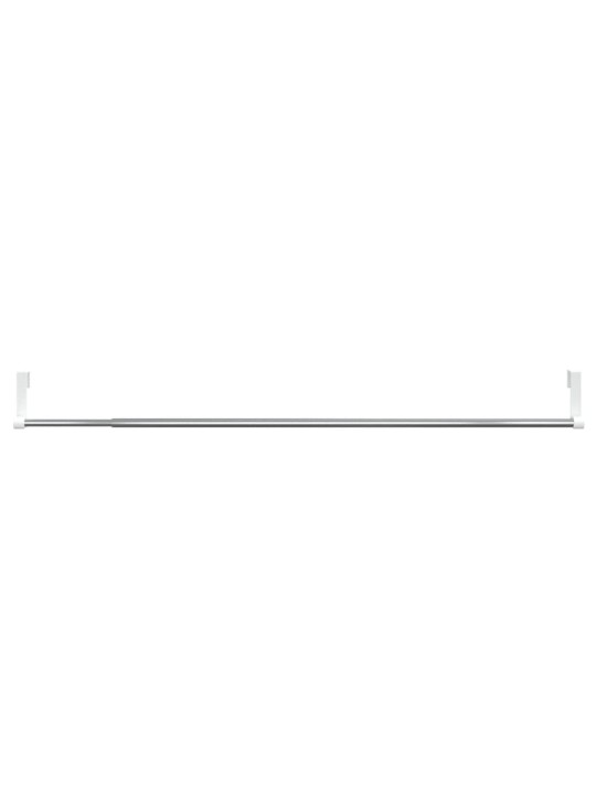 Verhotangot 2 kpl valkoinen ja hopea 60-105 cm alumiini