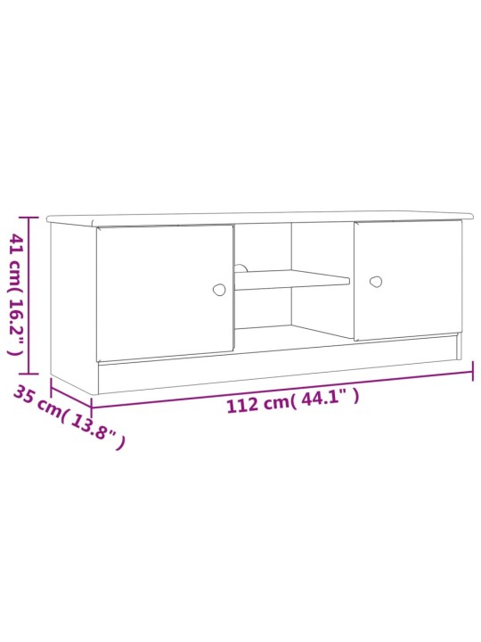 TV-taso ALTA 112x35x41 cm täysi mänty