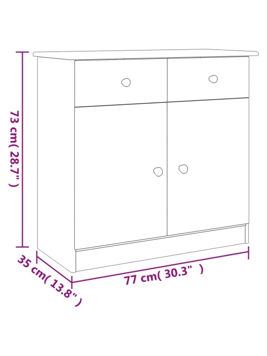 Senkki ALTA 77x35x73 cm täysi mänty