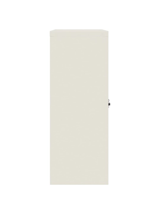 Arkistokaappi valkoinen 90x40x105 cm teräs