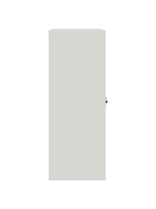 Arkistokaappi vaalean- ja tummanharmaa 90x40x105 cm teräs