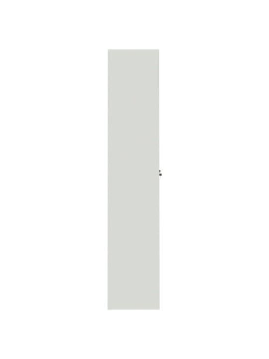Arkistokaappi vaaleanharmaa 105x40x180 cm teräs