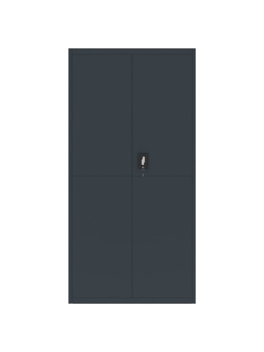 Arkistokaappi antrasiitti 90x40x220 cm teräs