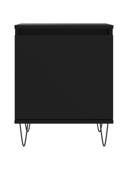 Yöpöydät 2 kpl musta 40x30x50 cm tekninen puu