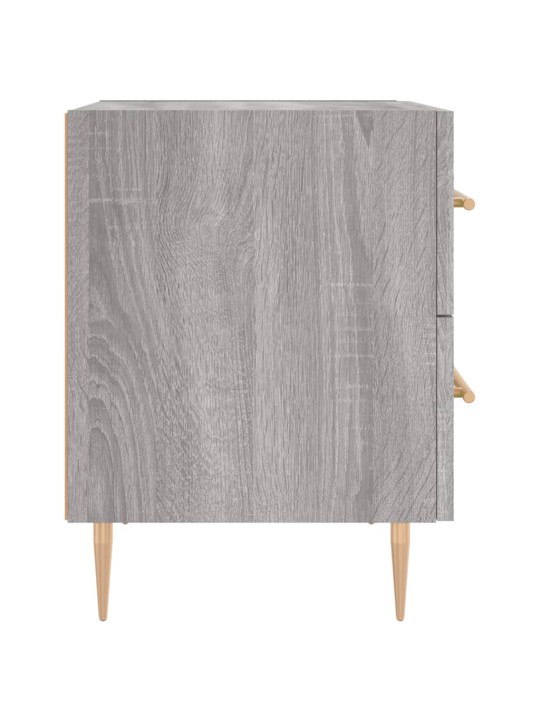 Yöpöytä harmaa Sonoma 40x35x47,5 cm tekninen puu