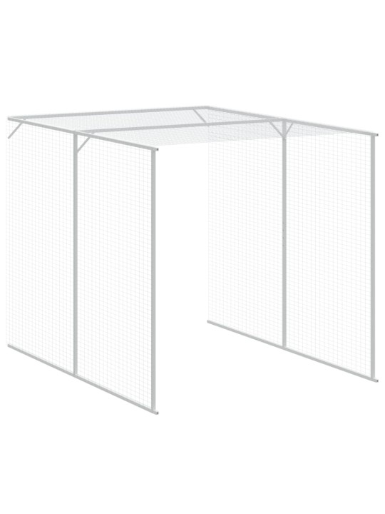 Kanakoppi ulkotilalla antras. 165x455x181 cm galvanoitu teräs