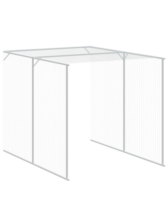 Kanakoppi ulkotilalla antras. 165x863x181 cm galvanoitu teräs