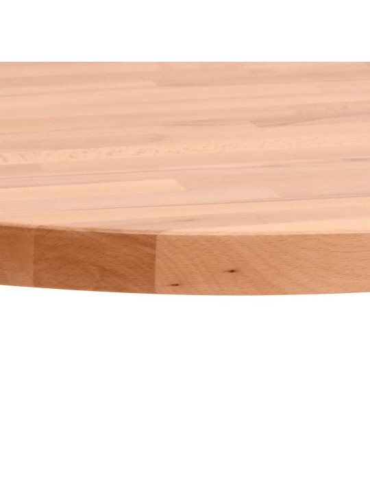 Pöytälevy ø90x4 cm pyöreä täysi pyökki