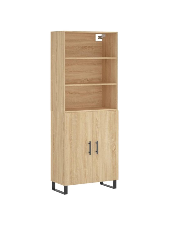 Kaappi sonoma tammi 69,5x34x180 cm tekninen puu
