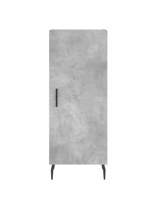 Kaappi betoninharmaa 34,5x34x180 cm tekninen puu