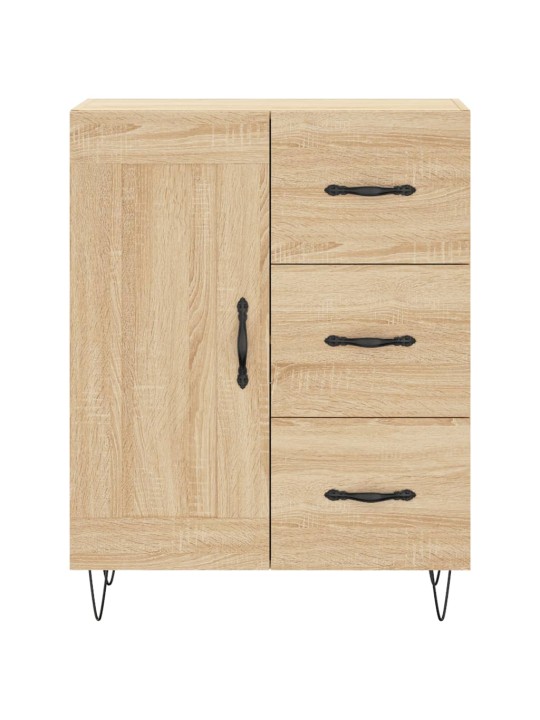 Kaappi sonoma tammi 69,5x34x180 cm tekninen puu