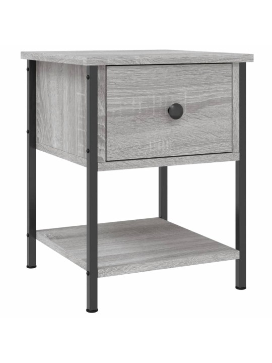 Yöpöydät 2 kpl harmaa sonoma 34x35,5x45 cm tekninen puu