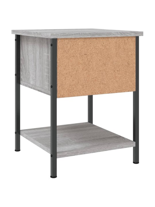 Yöpöydät 2 kpl harmaa sonoma 34x35,5x45 cm tekninen puu