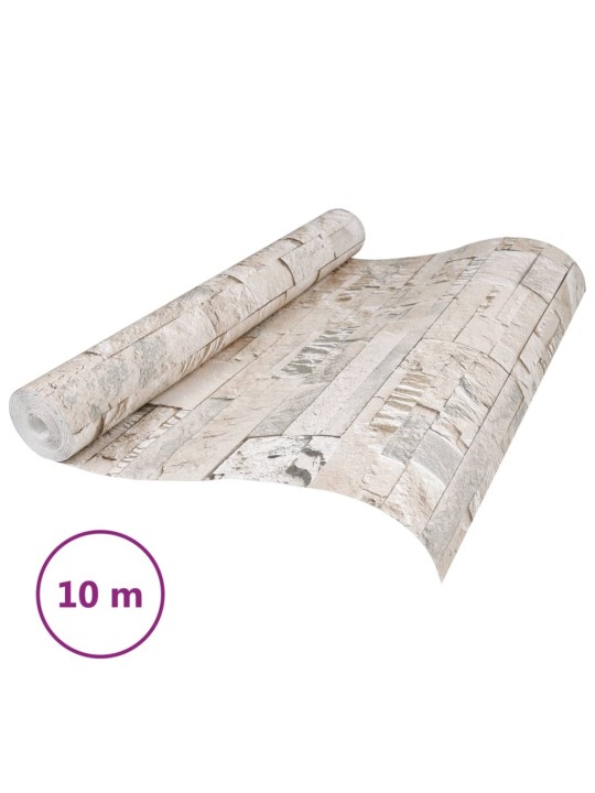 Tapetti 3D kivityyli harmaa ja beige