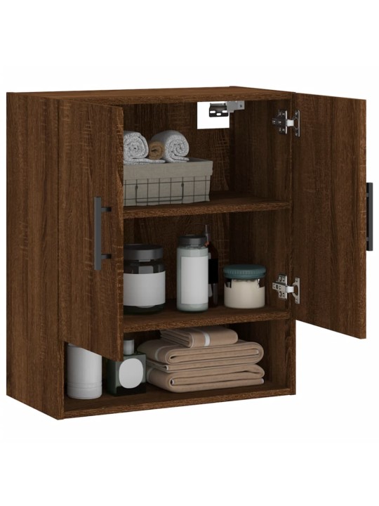 Seinäkaappi ruskea tammi 60x31x70 cm tekninen puu