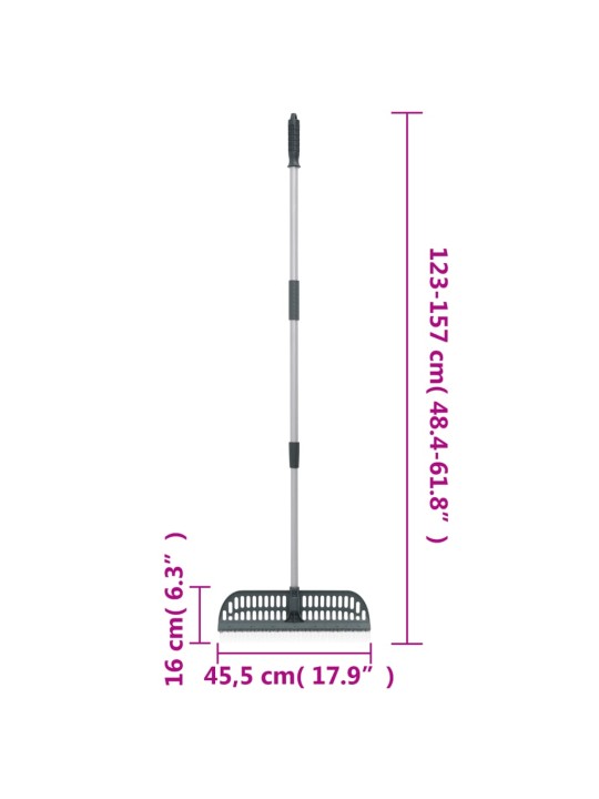 Harava 2-in-1 tummanvihreä 157 cm PP