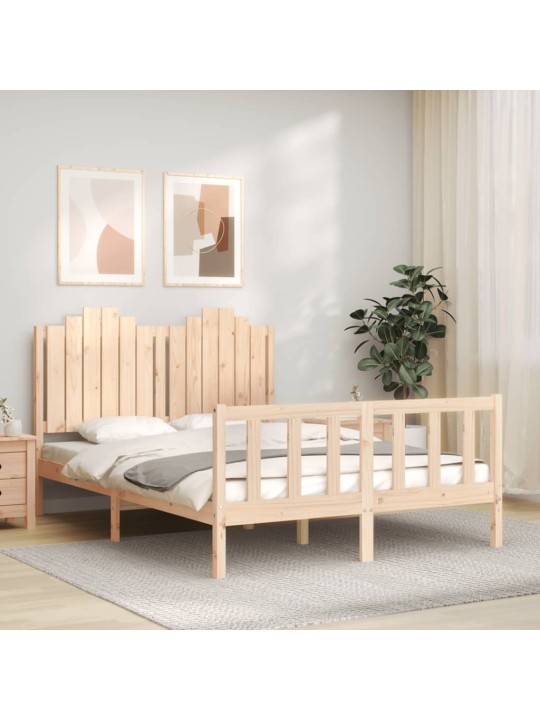 Sängynrunko ilman patjaa 140x190 cm täysi mänty