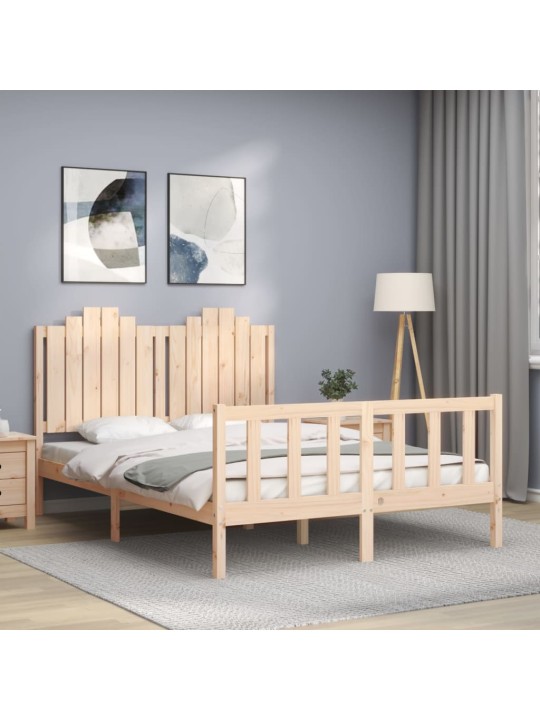 Sängynrunko ilman patjaa 140x200 cm täysi mänty