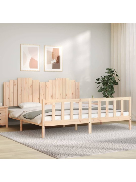 Sänky ilman patjaa 200x200 cm täysi mänty