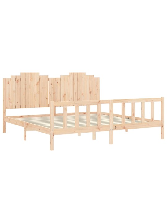 Sänky ilman patjaa 200x200 cm täysi mänty