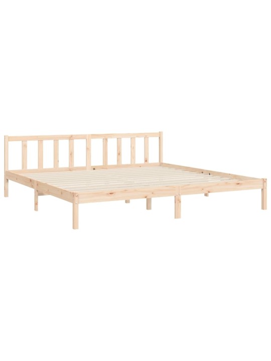 Sänky ilman patjaa 200x200 cm täysi mänty