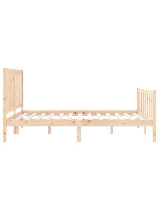 Sängynrunko päädyllä king size täysi puu