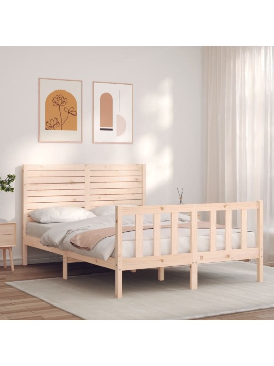 Sängynrunko ilman patjaa 140x200 cm täysi mänty