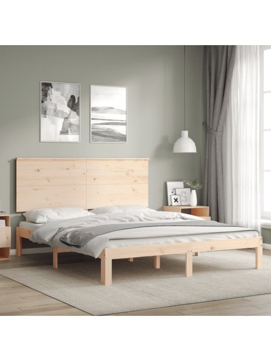 Sängynrunko ilman patjaa 160x200 cm täysi mänty