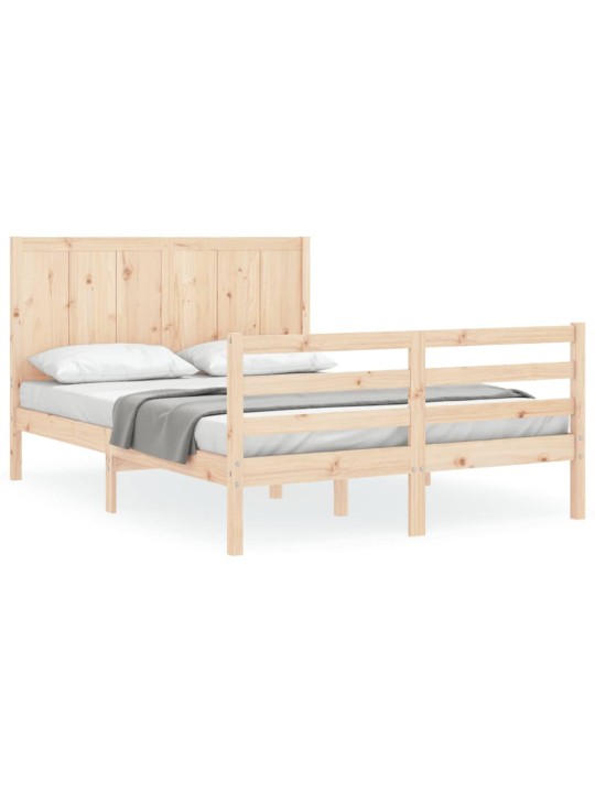 Sängynrunko päädyllä King Size täysi puu