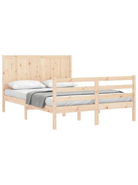 Sängynrunko päädyllä King Size täysi puu
