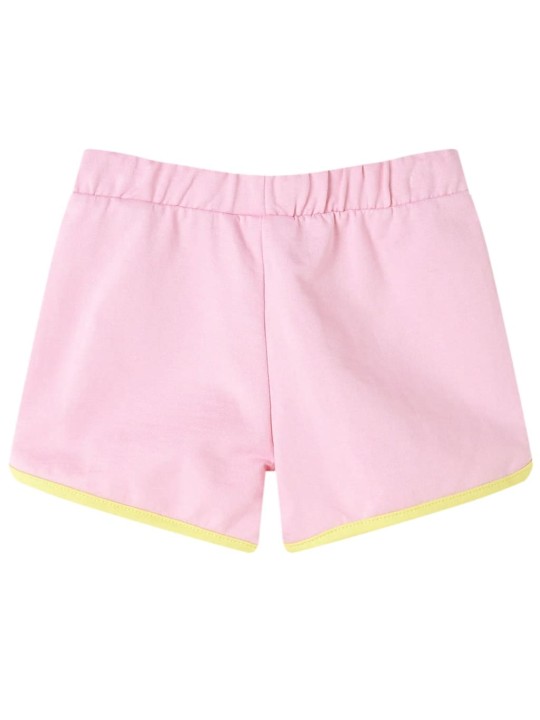 Lasten shortsit koristeilla kirkas pinkki 104