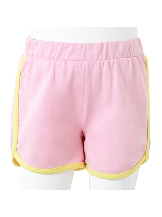 Lasten shortsit koristeilla kirkas pinkki 104