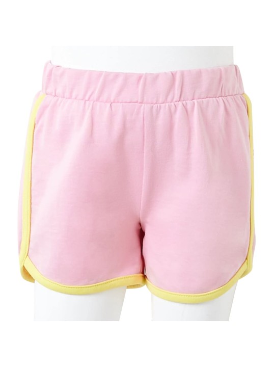 Lasten shortsit koristeilla kirkas pinkki 128