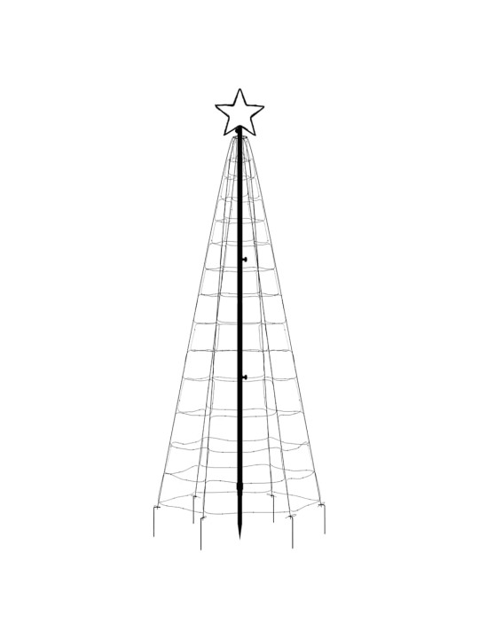 Led joulukuusi piikeillä 220 värikästä led-valoa 180 cm
