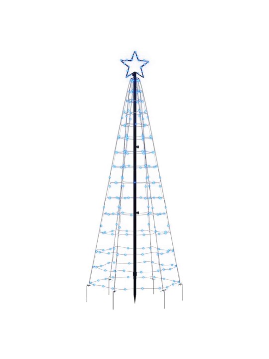 Joulukuusivalo piikeillä 220 sinistä LED-valoa 180 cm