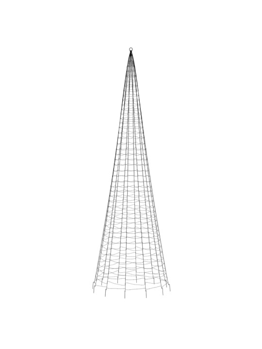 joulukuusenvalo lipputankoon 1534 LEDiä lämmin valkoinen 500 cm