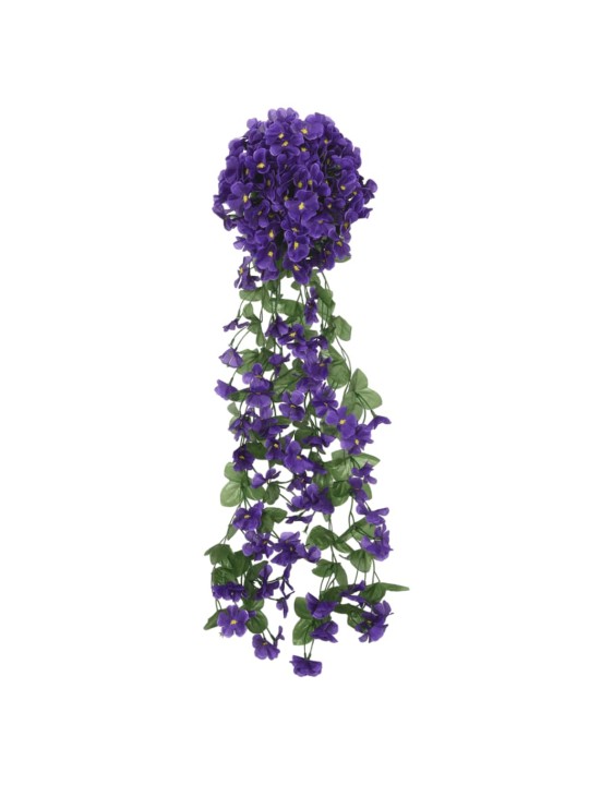 Joulun kukkaseppeleet 3 kpl tumma violetti 85 cm