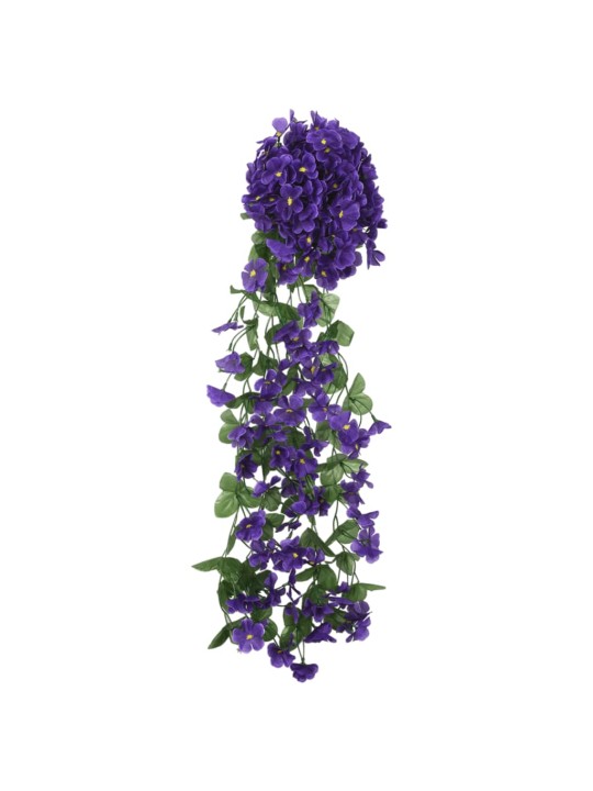 Joulun kukkaseppeleet 3 kpl tumma violetti 85 cm